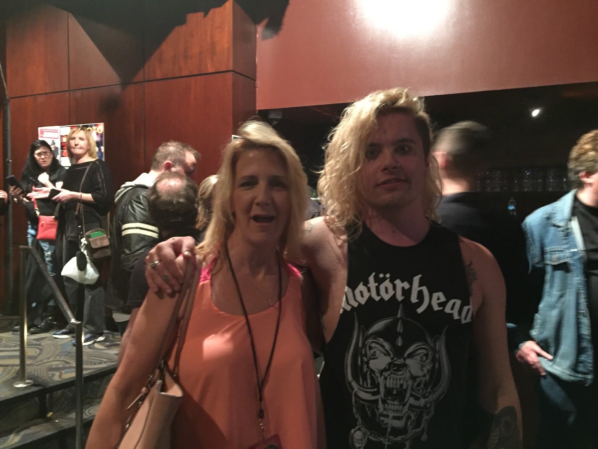 Cynthia and Lead Singer Archie Cruz May 18, 2016 at B.B. King's House of Blues