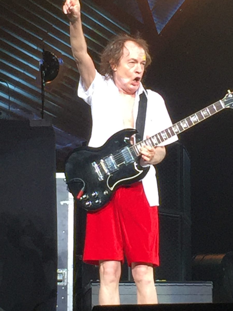 Angus Young AC/DC Madison Square Garden September 14, 2016 Photo taken by Cynthia Drew