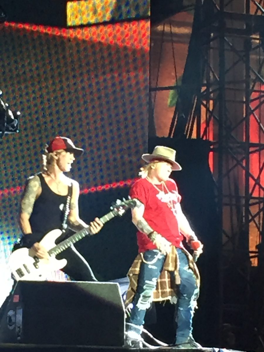 Axl Rose and Duff McKagan Met Life Stadium July 23, 2016 photo taken by Cynthia Drew