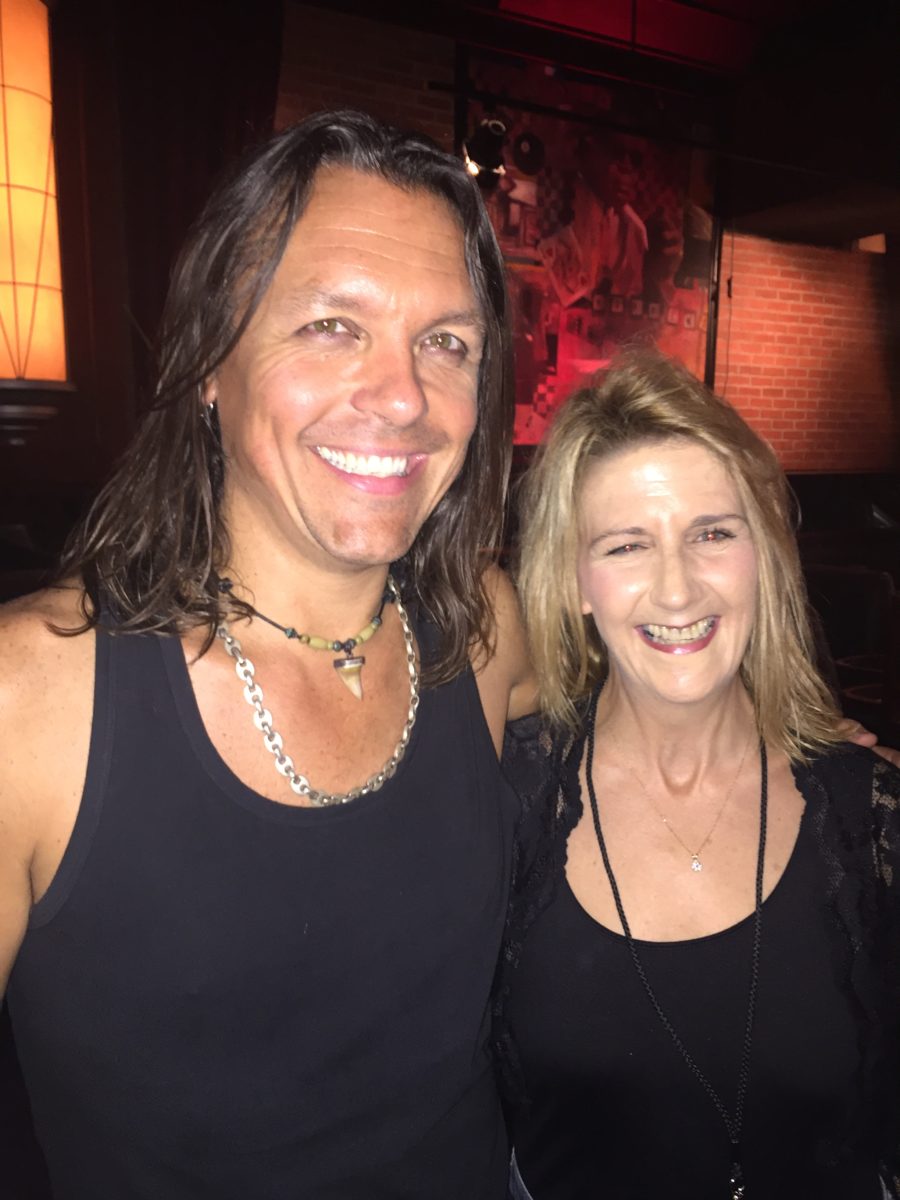 Cynthia with Danish Guitarist Soren Andersen August 15, 2016 at BB Kings Blues Club