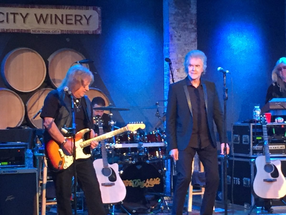Three Dog Night's Michael Allsup on the Electric Guitar and Danny Hutton on Vocals August 18, 2016 at NYC Winery.