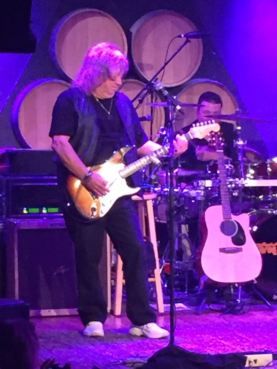 Three Dog Night's Michael Allsup on the Electric Guitar at NYC Winery August 18, 2016.